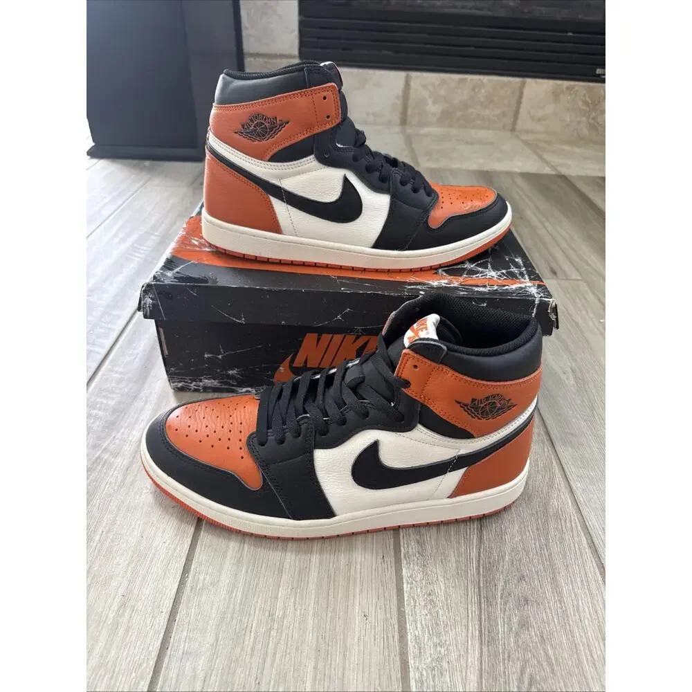 Size 13 - Air Jordan 1 Retro High OG Starfish Orange Black White DZ5485-008 Mens